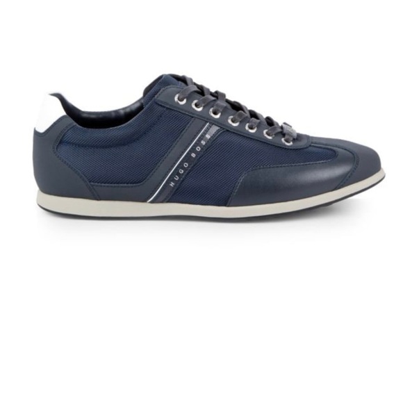 Boss Hugo Boss Space Mixed-Media Runners Navy Men’s US 9 / EU 42 $129. - Picture 1 of 8